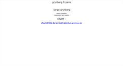 Desktop Screenshot of grynberg.fr